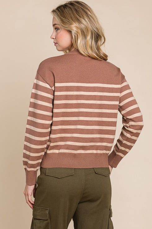 ORLA STRIPED CREWNECK